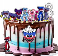 OPŁATEK ZESTAW NA URODZINY HUGGY WUGGY GRA + IMIĘ