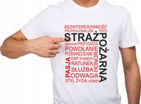 KOSZULKA dla strażaka STRAŻ POŻARNA pasja prezent