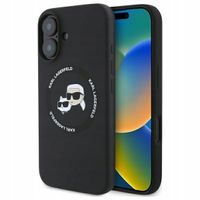 2 x Etui Karl Lagerfeld KLHMP16SSKCHTCK iPhone 16 6.1" czarny/black hardcas