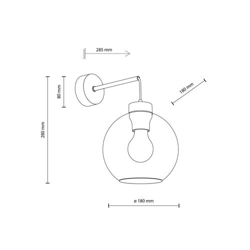 kinkiet cubus graphite 10243 tk lighting na Arena.pl