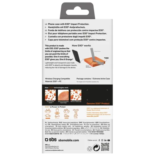 Etui SBS Extreme Active D3O do iPhone 16e - przezroczyste na Arena.pl