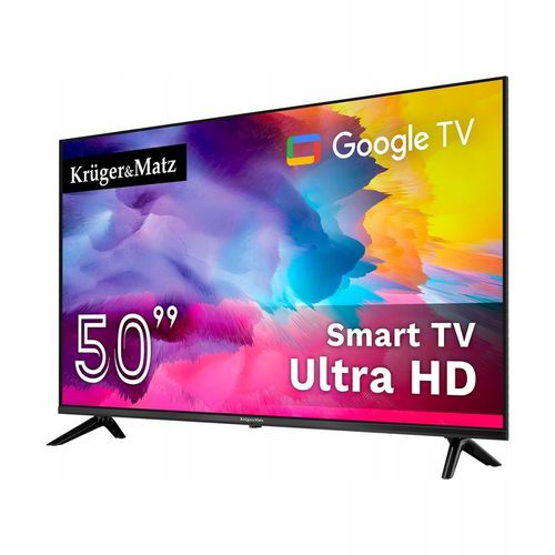 Telewizor 50" UHD Google TV Kruger&Matz DVB-T2/T/C H.265 HEVC na Arena.pl