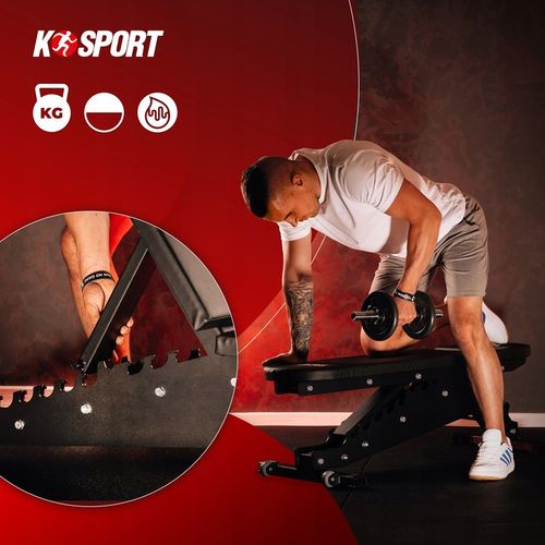 Ławka treningowa do cwiczen ławeczka regulowana składana skośna pod SZTANGĘ na Arena.pl