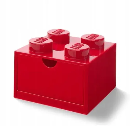 Pojemnik LEGO Desk Drawer 4 na biurko czerwony na Arena.pl