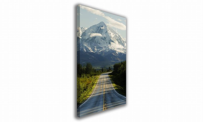 OBRAZ NA PŁÓTNIE 030 Droga i góry 60x90cm zdjęcie 1