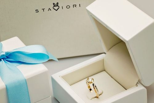 pierścionek zaręczynowy z brylantem 0,25ct na Arena.pl