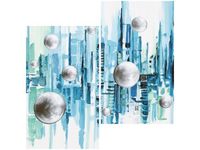 60X60CM MIASTO ZE SNU DWU OBRAZ ŚCIAN