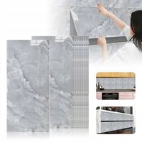 PŁYTKI SAMOPRZYLEPNE PANEL SAMOPRZYLEPNY PCV MARMUR SZARY KAMIEŃ 60 x 30