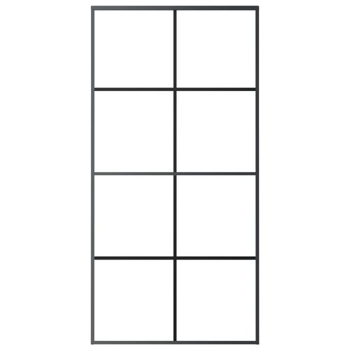 Drzwi przesuwne a akcesoriami, 102,5x205 cm, ESG i aluminium na Arena.pl