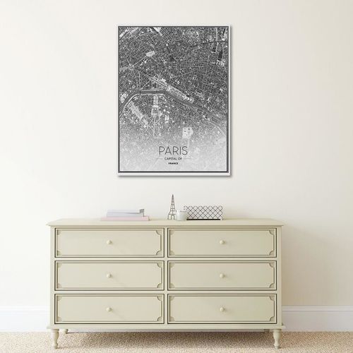 Deco Panel, Mapa Paryża 60x80 na Arena.pl