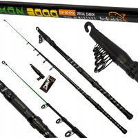 UNIWERSALNA WĘDKA TELESKOPOWA DEMON 3,6M GRUNT SPŁAWIK MIX CARBON 60-120G