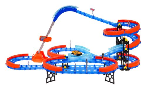 Tor Wyścigowy Z Drabiną Dla Dzieci 3+ Części Konstrukcyjne 90 El. + Autko na Arena.pl