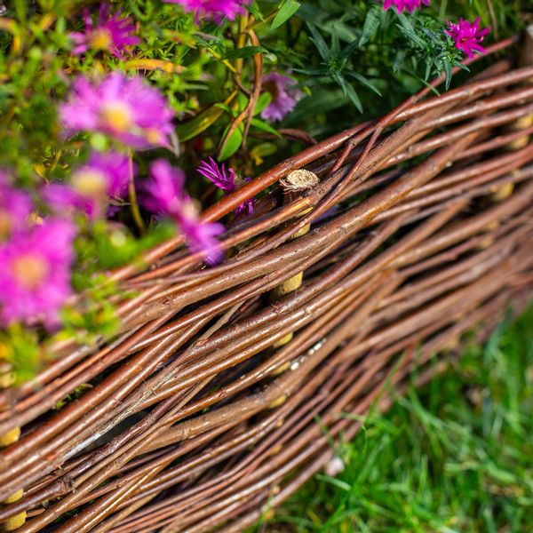 Palisada Ogrodowa 100x30cm Obrzeże Płot Wiklinowy zdjęcie 10