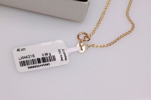 złoty łańcuszek 333 splot typu pancerka (curb chain) 42cm na Arena.pl