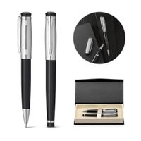 Zestaw pióro kulkowe i długopis, metal