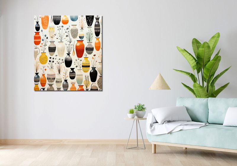 Obraz 90x100cm Symfonia Wazonów zdjęcie 2