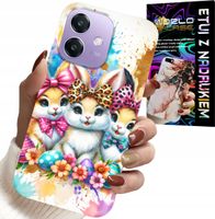 ETUI DO OPPO A60 5G - KRÓLICZKI, ŚWIĄTECZNE, KRÓLIK, WIELKANOC