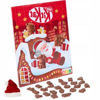 Kalendarz Adwentowy Dla Dzieci Chłopca Dziewczynki z Czekoladkami KitKat