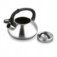 Stalowy CZAJNIK na GAZ srebrny czajnik INDUKCJA z GWIZDKIEM 2L Vita