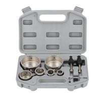 Zestaw wierteł koronkowych 22, 28, 35, 44, 68, 73mm +2 piloty