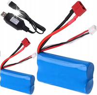 2 szt. 7.4 V 1500 MAH akumulator Li-ion T wtyczka do T40 RC Car F49 + ładow