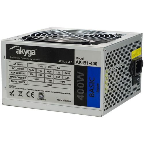 2 x Zasilacz ATX AKYGA Basic 400W SATA 24pin 120mm na Arena.pl