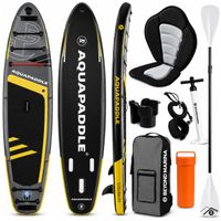 deska sup z siedziskiem aquapaddle 335x84x15 cm wiosło pompka zestaw plecak
