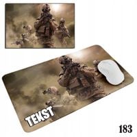 PODKŁADKA POD MYSZKĘ MYSZ WZORY DO WYBORU - WOJSKO MUNDUR BROŃ 20x24cm