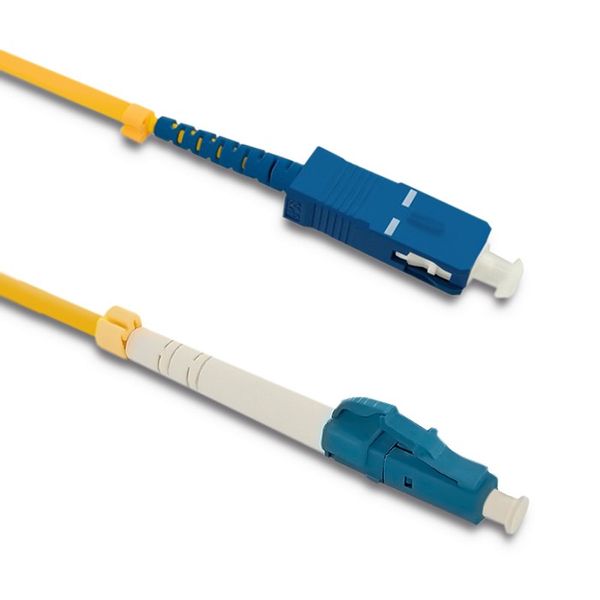 Qoltec Patchcord światłowodowy LC/UPC - SC/UPC | Singlemode | 9/125 | G652D | Simplex | 5m zdjęcie 1