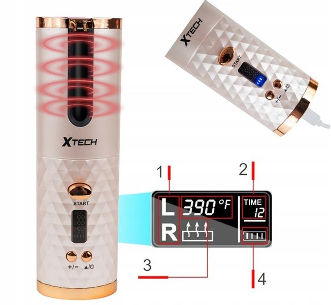 LOKÓWKA DO WŁOSÓW AUTOMATYCZNA CERAMICZNA LCD CURL zdjęcie 2