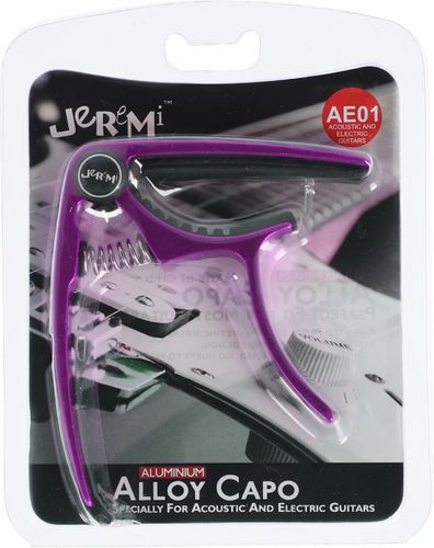 Kapodaster do gitary akustycznej elektrycznej JEREMI AE01 Fioletowy na Arena.pl