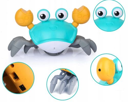 KRAB ŁAZIK PEŁZAJĄCY INTERAKTYWNY Z DZWIĘKIEM i ŚWIATŁEM LED na Arena.pl