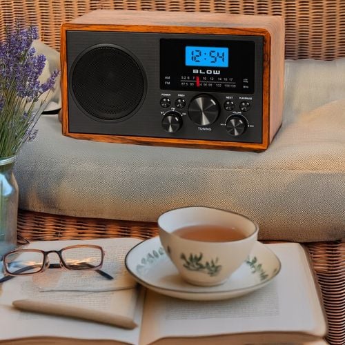 RADIO KUCHENNE RETRO PRZENOŚNE BLUETOOTH ZEGAR LCD FM ANTENA AUX USB-C na Arena.pl