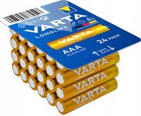 Baterie VARTA Longlife AAA 1,5V R3 LR03 Alkaliczne 24 szt.