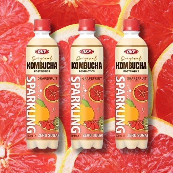 OKF Kombucha Grapefruit Zero kombucha grejpfrutowa 500 ml zdjęcie 5