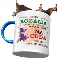 Kubek Błękitny Dla Rozalii Koleżanki Na Prezent Z Nadrukiem Ze Zdjęciem