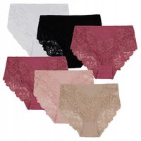 6x MAJTKI DAMSKIE KORONKOWE MAJTKI DAMSKIE r. XXXL