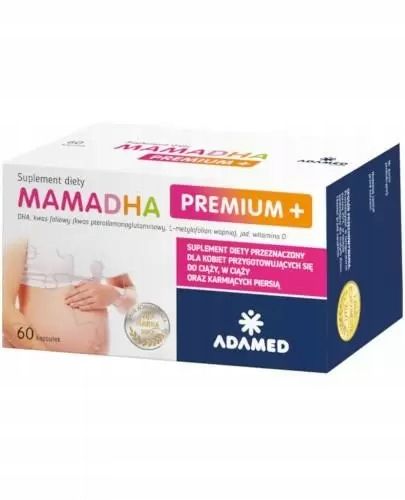 MamaDHA Premium Plus 60 kapsułek zdjęcie 1