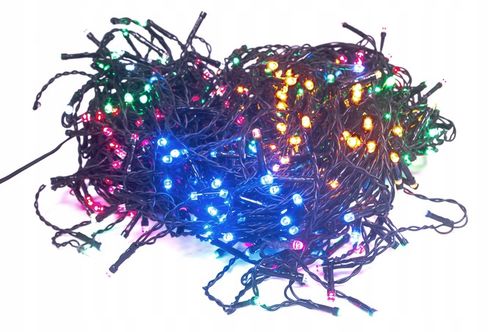 ZEWNĘTRZNE LAMPKI CHOINKOWE 1000 LED GĘSTE 50m KOLOROWE + FLESZ na Arena.pl
