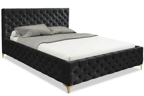 Eleganckie Łóżko Pikowane Nemo 120x200 Jasno Szary na Arena.pl