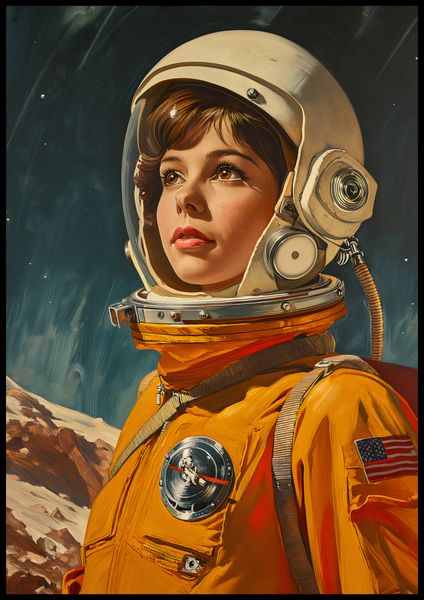 Plakat 70x100cm Pionierka Kosmosu zdjęcie 2