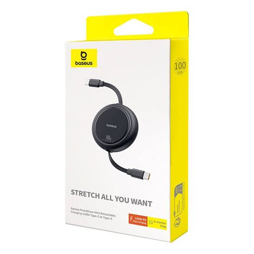 kabel usb-c do usb-c baseus free2draw, pd, 100w, 1m (czarny) na Arena.pl
