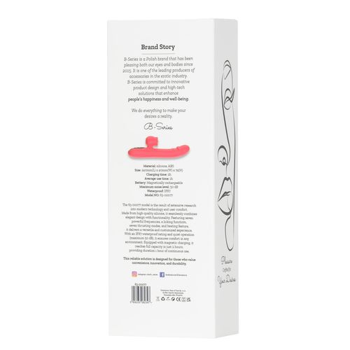 silicone vibrator 7 powerful modes -  licking, 7 thrusting heating, red na Arena.pl