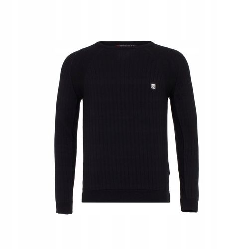 CIPO BAXX SWETER W PRĄŻKI BLACK BASIC GŁADKI~XXL na Arena.pl