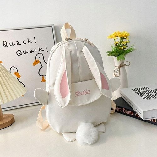 PLECAK DLA DZIECI KRÓLIK Z USZAMI - Biały (kremowy) na Arena.pl