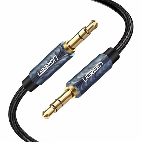 Kabel mini jack UGREEN AV122 3,5mm AUX 3m (czarny) zdjęcie 1