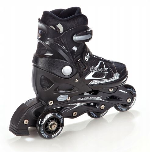 Rolko-Wrotki 3w1 Regulowane RAVEN Spirit Black/White 40-43 na Arena.pl