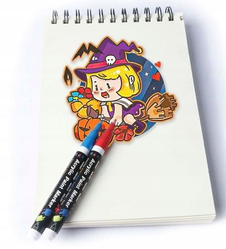 MARKERY AKRYLOWE PISAKI FLAMASTRY DO MALOWANIA KAMIENI UBRAŃ SZKŁA BUTÓW 18 na Arena.pl