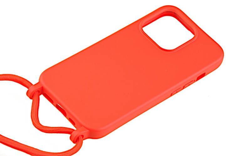 Etui ze sznurkiem RCK do Apple iPhone 15 Pro Max czerwony zdjęcie 2