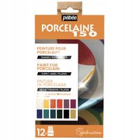 Zestaw farb do porcelany szkła do wypalenia PEBEO 12x20ml dekoracyjne